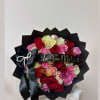 Bouquet of three colors you can customize with a small phrase, happy