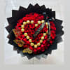  Bouquet of Red Roses with Ferrero Heart 

Beautiful bouquet of fresh