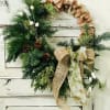 A little modern, a little rustic, this wreath has the scents of