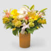 Designer&#039;s choice; made beautifully from my yellow and vanilla blossoms of the