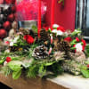Our merry and bright Small Holiday Centerpiece is a classic and traditional