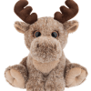 Get into the holiday mood with this snuggly 9&quot; brown moose plush.