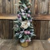 Light pink, green, gold, and silver Faux Christmas Tree...Send something they can