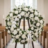 The Heavenly Embrace Wreath is a magnificent and deeply moving tribute, meticulously