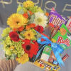 Candy and Flowers a special mix for your love one! 
We can