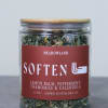 A tea blend of lemon balm, peppermint, chamomile, and calendula crafted to