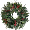 A festive wreath that can both transition in and out of the