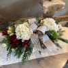 White Blooms Styled in a Long Low Keepsake Box with a More