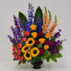 Celebrate a life filled with joy and vitality with this striking vase