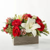 SNOWY WONDERLAND BOUQUET

A snowy blend of red and white blooms makes this