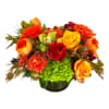 A decadent and uplifting arrangement that celebrates the Fall season in a