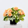 Brighten any space with our luxurious peach rose flower arrangement, perfectly blended