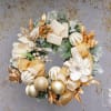 The Radiant Gold Wreath is the perfect blend of elegance and festive
