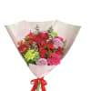 A beautiful hand bouquet with amaryllis, mix roses and hydrangeas perfect for