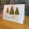 Greeting card perfect for the holidays. 

Outside: &quot;happy holidays&quot;
Inside: &quot;wishing the very