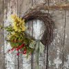 Our custom wreaths are made in a wild, organic style that feels