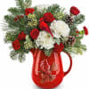 Teleflora&#039;s Scarlet Cardinal Bouquet celebrates the season with festive red blooms and