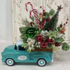 ARTIFICIAL/SILK arrangment in Blue Truck