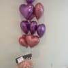 Heart shape balloon!
Perfect way to upgrade any floral gift.

Colors options:
Red, pink, purple.

Please