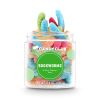Sweet-tart mini gummy worms in a wiggly array of fun and fruity