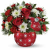 Deck their halls with ravishing red roses, snow white mums and fresh