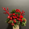 deep and rich holiday colors arrangement
