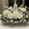  'Frosty' is an elegant and substantial centerpiece, designed to be the