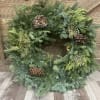 Perfect wreath for any door. Deluxe option- we will add a big