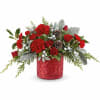 Teleflora&#039;s Magical Wish Bouquet brings holiday sparkle to life! Red blooms and