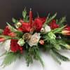 Roses, Tulips, green, decoration 