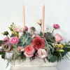Pastel Christmas centerpiece. Candles Included 
