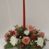 This single candle centerpiece is a special addition to anyone&#039;s table.