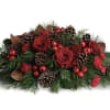 This all red centerpiece will make any table special for the holidays.