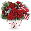 Teleflora's Send A Hug&reg; Beary Wish Bouquet is brimming with red roses
