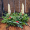 This is a 12&quot; wreath base, finished size approximately 18&quot;. All fresh