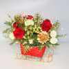 Santa&rsquo;s Sleigh is fun for the family, this arrangement lights up and