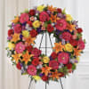 Bold, uplifting, and filled with color, the Bright Memories Wreath honors a
