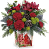 Celebrate the magic of the season with this charming winter arrangement inspired