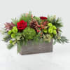 Wooden box style arrangement 