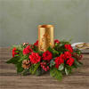 This beautiful candle centerpiece will add light to your christmas season. Fresh