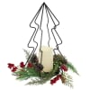Add modern holiday charm to your d&eacute;cor with this metal Christmas tree