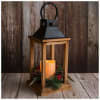 Bring cozy holiday charm into your home with this rustic wooden lantern.