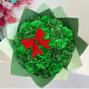 Buy online the best Christmas Green Roses Bouquet with 25 roses for