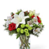 Brighten any occasion with this tasteful collection of fresh winter blooms in