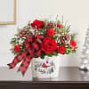 Our rustic-style bouquet is a wonderful way to celebrate the season. Red
