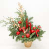 This sunning Christmas arrangement  is the perfect decoration to bring the