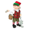 Zim&#039;s elf, Griswald, is a whimsical collectible elf holding snowflakes in one