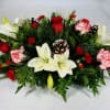 Beautiful Christmas Centerpiece is sure to be a hit this season when