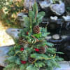 Handmade Holiday Tree with fresh cut Fir, Pine &amp; Cedar accented with