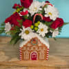 This beautiful gingerbread house is perfect for the holiday times